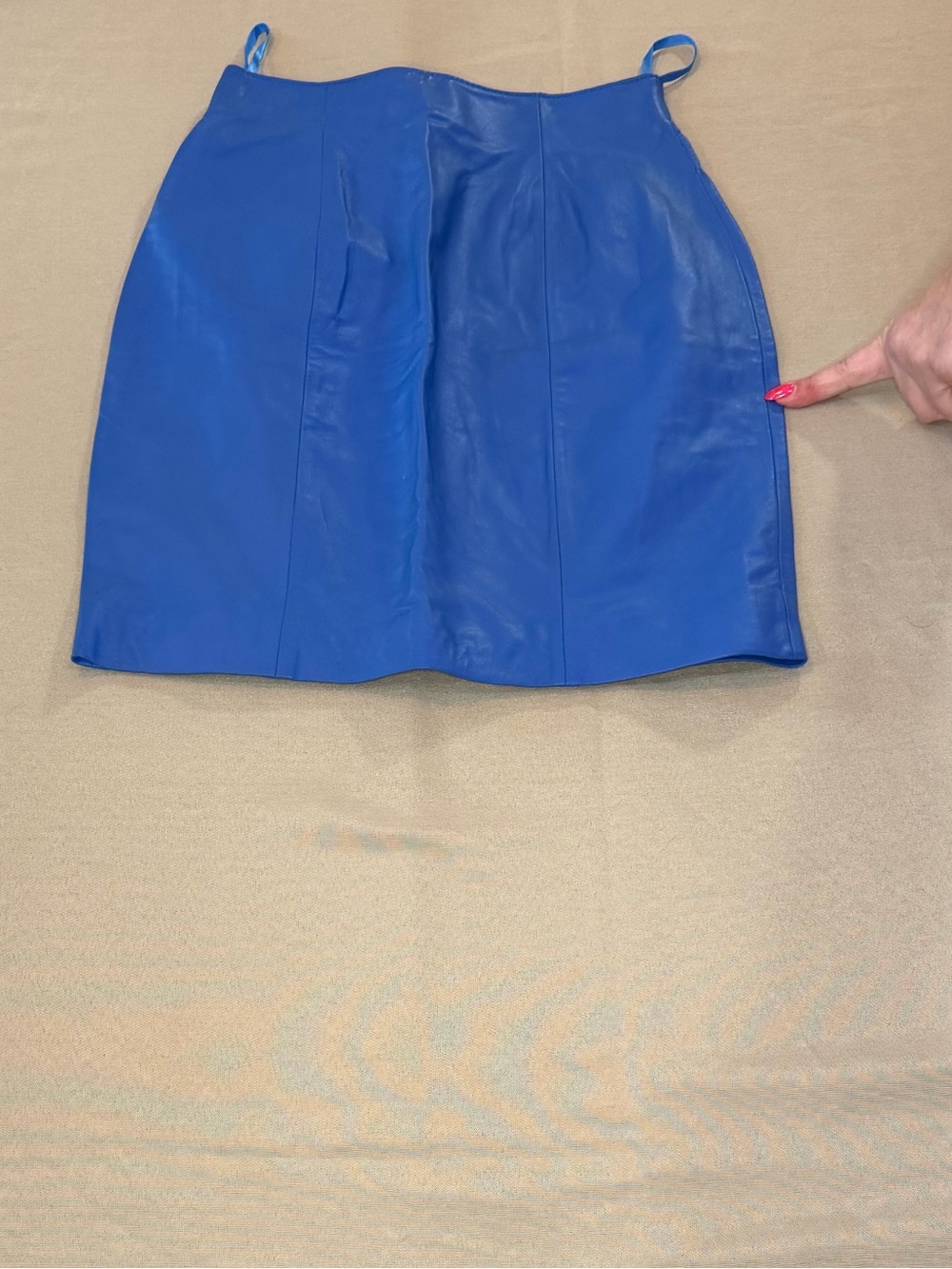 Sleek Electric Blue Mini Skirt Vintage